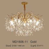 Folius Crystal Chandelier - Novus Decor Lighting