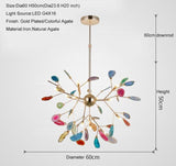 Natural Agate Stone Chandelier - Novus Decor Lighting