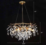 Laurel Crystal Chandelier Novus Decor