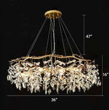 Laurel Crystal Chandelier Novus Decor