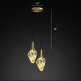 Natural Quartz Crystal Pendant - Novus Decor Lighting