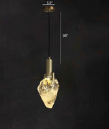 Natural Quartz Crystal Pendant - Novus Decor Lighting