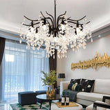 Folius Crystal Chandelier - Novus Decor Lighting