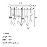 Crystal Bubble Pendant Light - Novus Decor Lighting