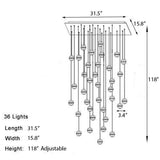 Crystal Bubble Pendant Light - Novus Decor Lighting