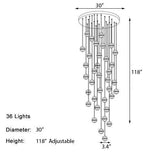 Crystal Bubble Pendant Light - Novus Decor Lighting