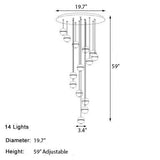 Crystal Bubble Pendant Light - Novus Decor Lighting