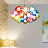 Savon Glass Bubble Chandelier - Novus Decor Lighting