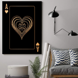 Ace Playing Cards Art - Novus Decor Wall Decor
