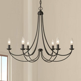 Curva - European Iron Chandelier - Novus Decor Lighting