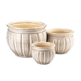 Antique Stone Planter Trio - Novus Decor Accessories