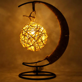 Creative Hand Rattan LED Table Lamp - Novus Decor Lighting