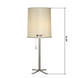 Ascent 1 Light Table Lamp in Polished Chrome - Novus Decor Lighting