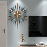 Nordic Metal Feather Wall Clock - Novus Decor Wall Decor