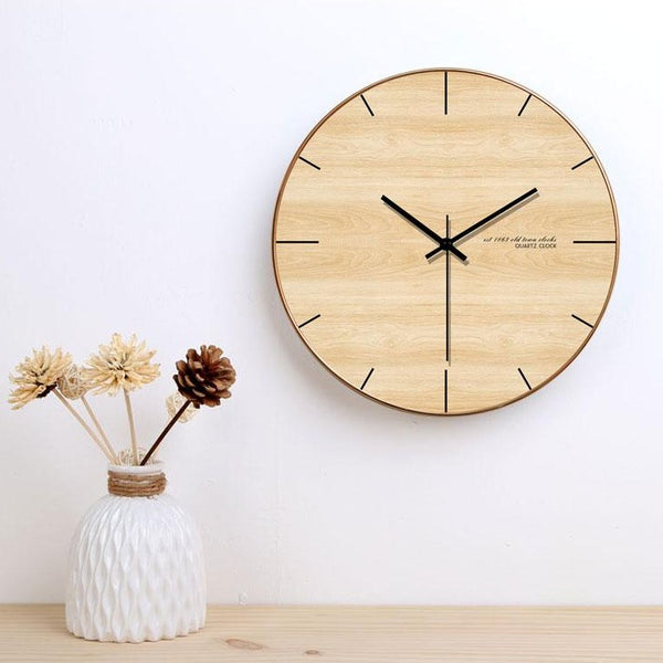 Minimalist Wooden Wall Clock - Novus Decor Wall Decor