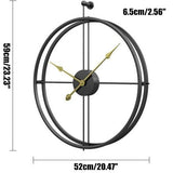 Aplos Round Metal Wall Clock - Novus Decor Wall Decor