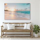 Glass Wall Art -Sea & Waves 18"x28" - Novus Decor Wall Decor