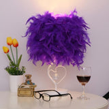 Feather Crystal Table Lamp - Novus Decor Lighting