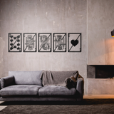 Royal Flush - Metal Wall Art - Novus Decor Wall Decor