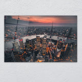 Glass Wall Art - Jin Mao Tower City View - Novus Decor Wall Decor