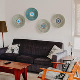 Natural Woven Fruit Basket Bowl with Wooden Base, Handmade Seagrass - Novus Decor Wall Decor