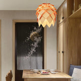 Wooden Pinecone Pendant Light - Novus Decor Lighting