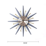 Nordic Metal Snowflake Wall Clock - Novus Decor Wall Decor