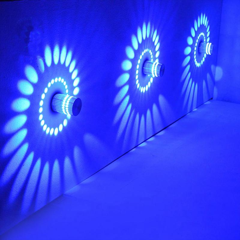 Spiral LED Wall Light With Remote - Novus Decor Lighting