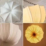 Hand Ruched Cloth Pendant Novus Decor