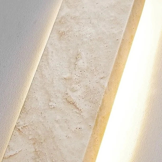 Travertine Natural Stone Wall Sconce Novus Decor