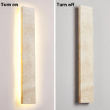 Travertine Natural Stone Wall Sconce Novus Decor