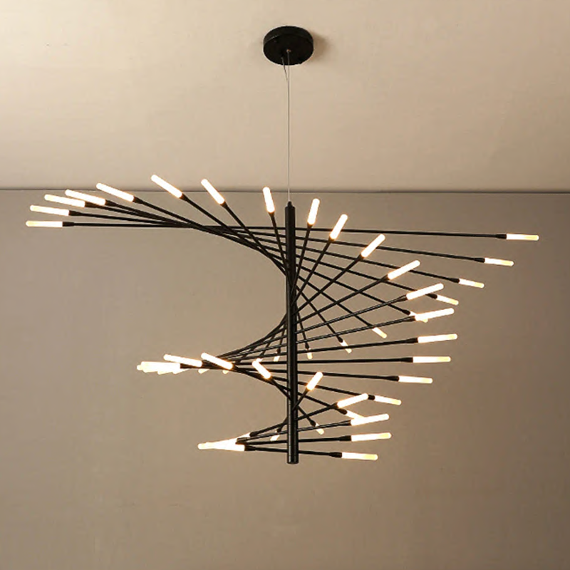 Grace Spiral Chandelier Novus Decor