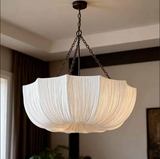 Hand Ruched Cloth Pendant