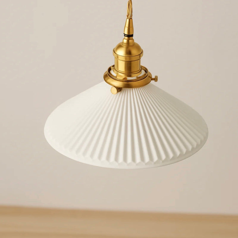 White Ceramic Pendant