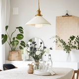 White Ceramic Pendant
