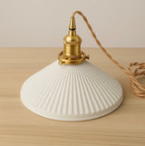 White Ceramic Pendant