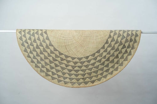 Black Triangle Round Rug 4' – Novus Decor