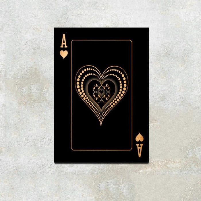 Ace Playing Cards Art - Novus Decor Wall Decor