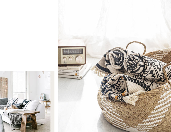 Boho Cotton Round Rug - Novus Decor Rugs