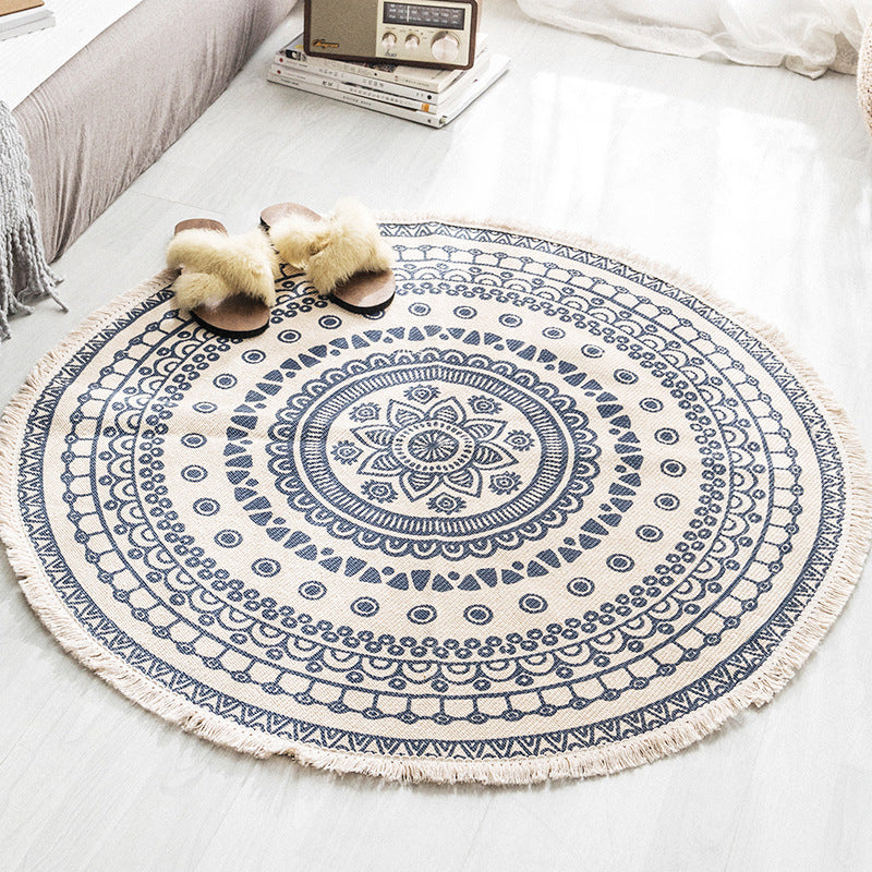 Boho Cotton Round Rug - Novus Decor Rugs
