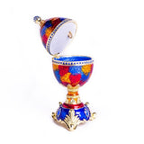 Colorful Music Playing Faberge Egg "Swan Lake" - Novus Decor Accessories