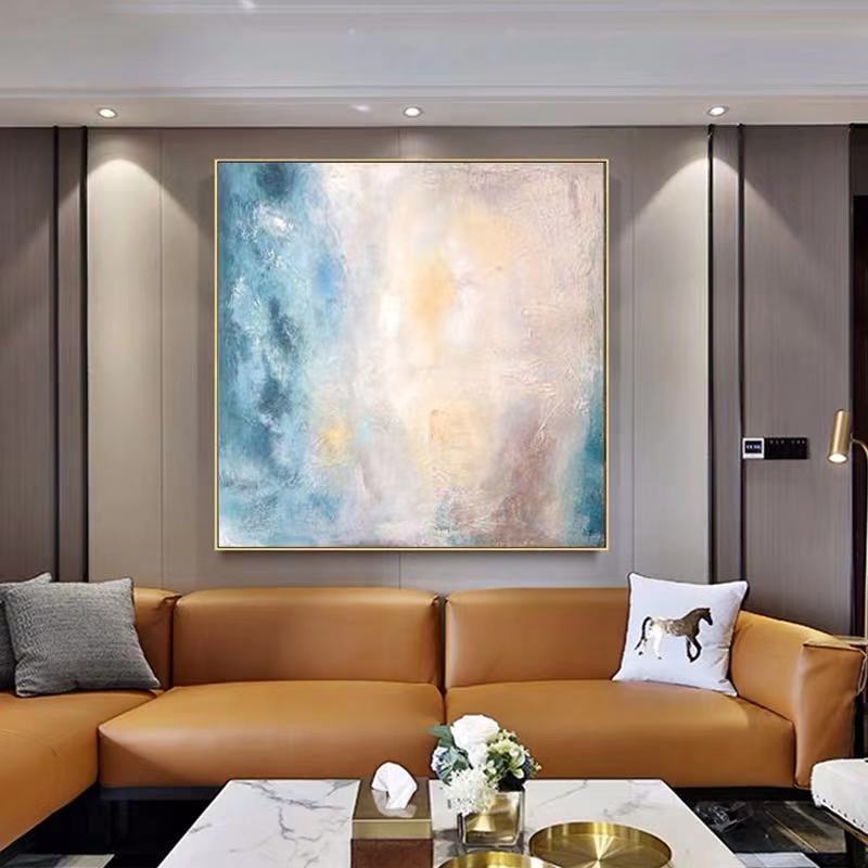 Large Modern Art Oil Painting On Canvas - A Touch of Spring - Novus Decor Wall Decor