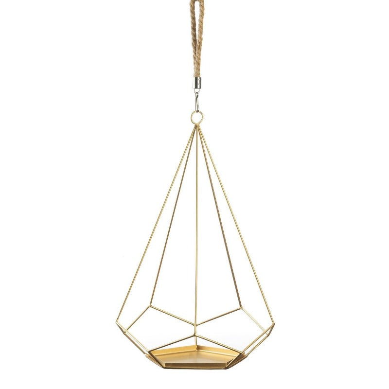 geometric hanging plant holder Hanging Plant Holder with Rectangle Base