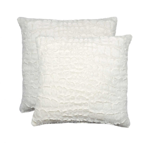 Ivory Mink 18" x 18"  - Pillow 2-Pack Novus Decor
