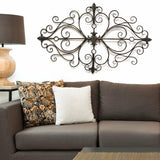 Black Traditional Metal Scroll Wall Decor Novus Decor