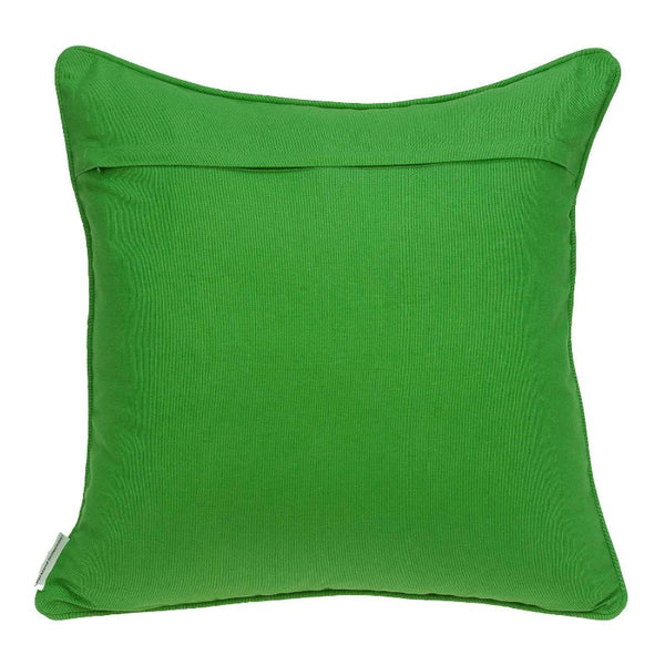 Traditional Green and White Accent Pillow 20"x20" Novus Decor