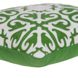 Traditional Green and White Accent Pillow 20"x20" - Novus Decor pillow