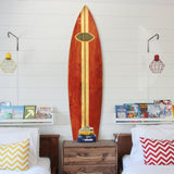 Vintage Look Red Surfboard Wall Art - Novus Decor wall decor