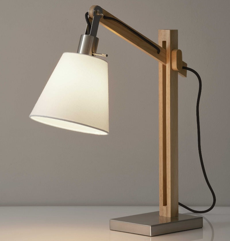 Natural Wood Table Lamp Novus Decor