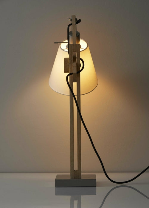 Natural Wood Table Lamp - Novus Decor Lighting